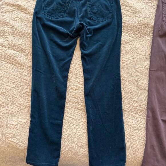AG Adriano Goldmchied the stevie slim straight jeans‎ corduroy blue 31R 4812 - Picture 3 of 4